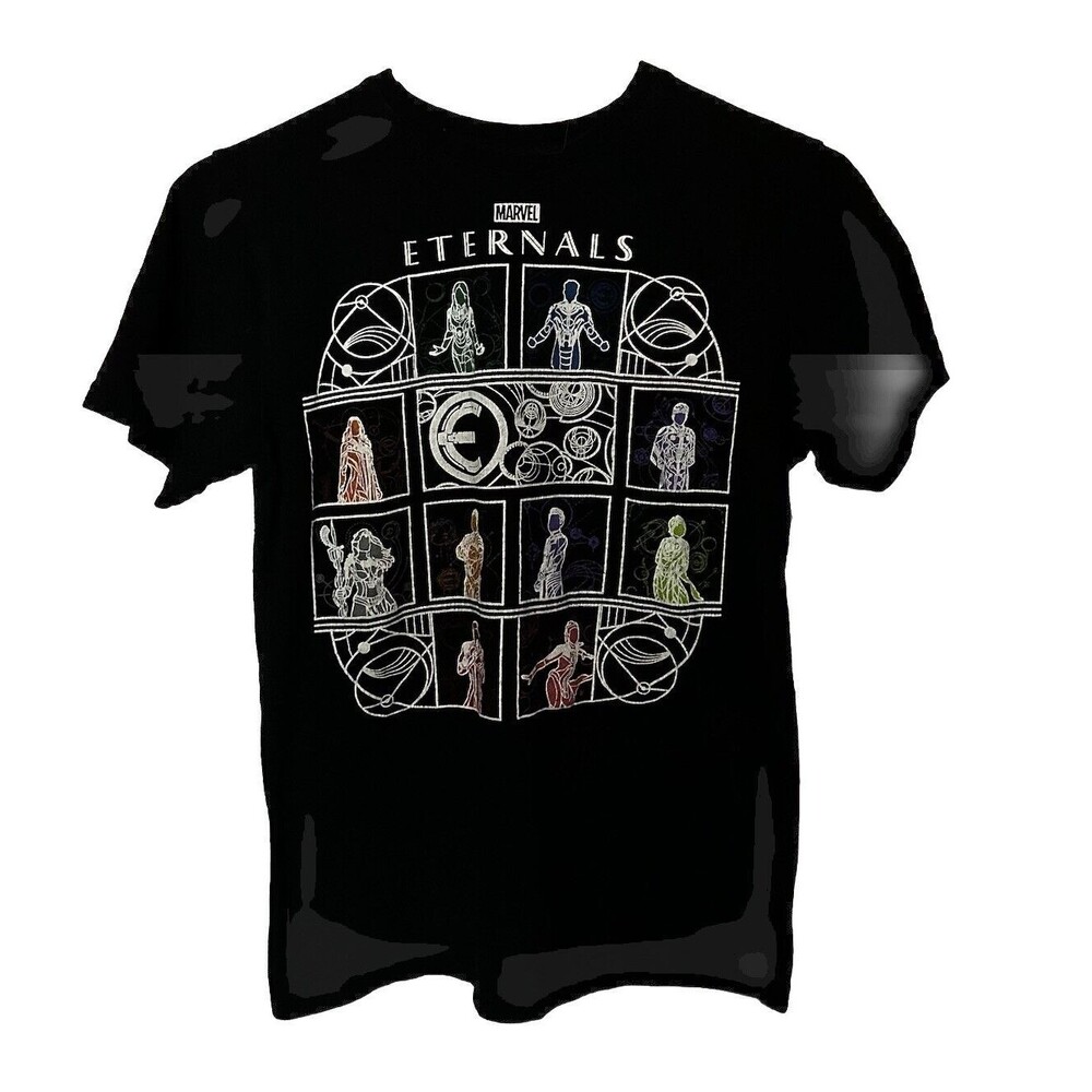 Marvel Studios Men's Eternals T-shirt Black Size Small